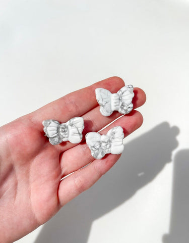 Howlite Butterfly Halo Quartz